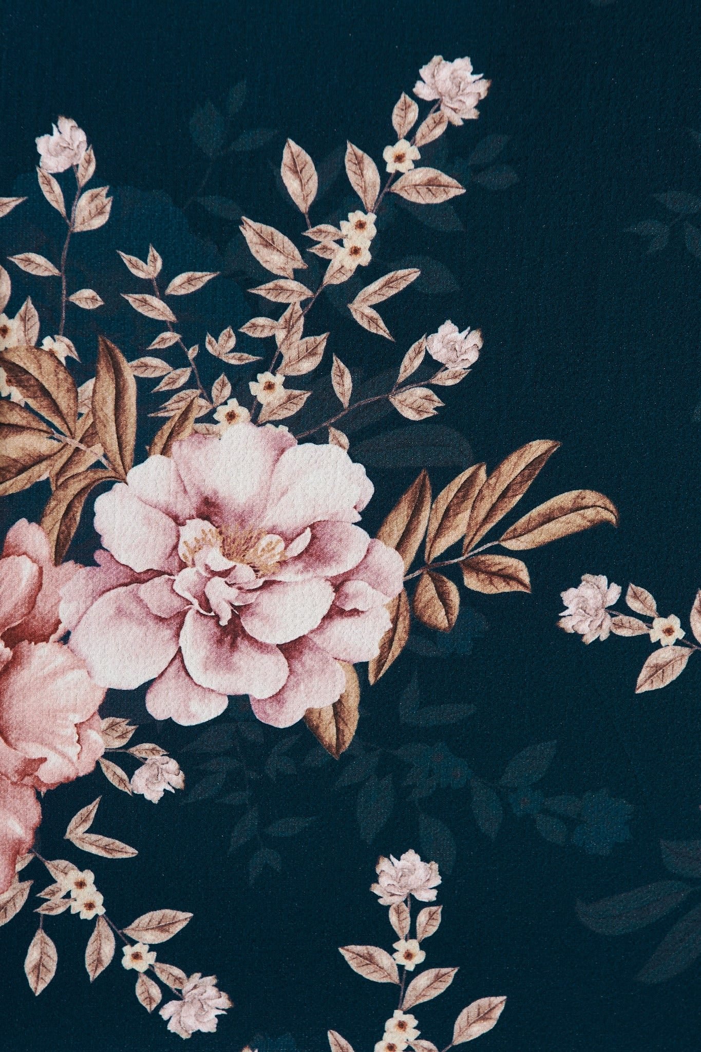 Zip Top In Teal With Blush Floral - Image 7