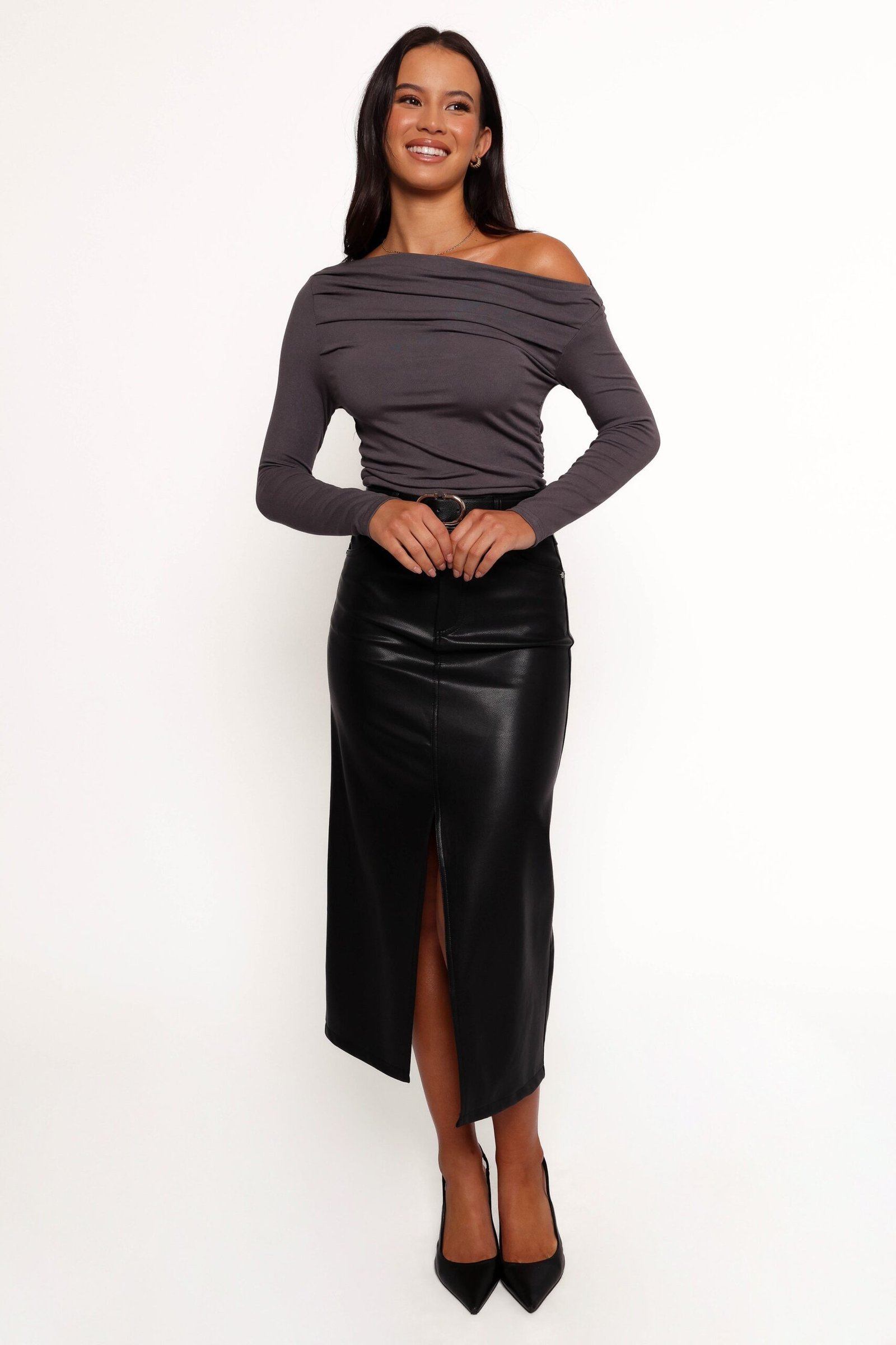 Midi Skirt - Black - Image 9