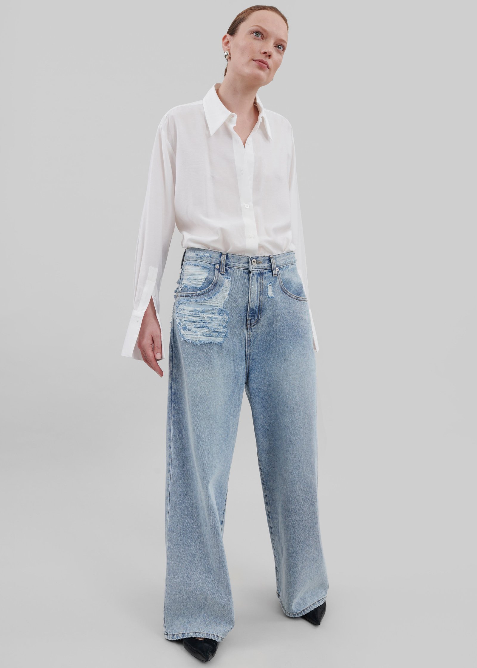 Ripped Jeans - Worn Wash - Image 7