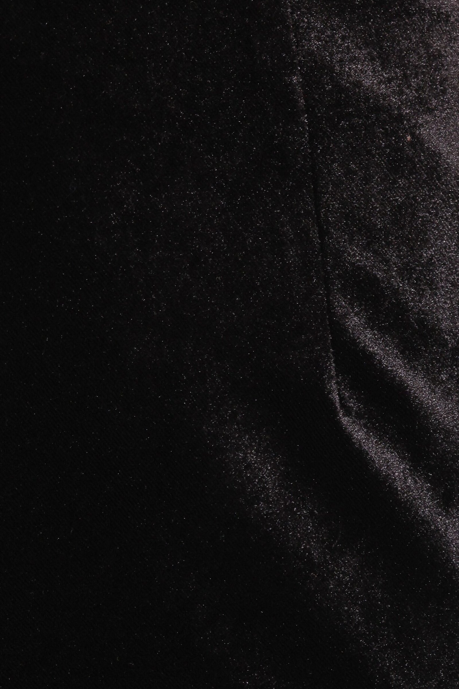 Velvet Midi Skirt - Black - Image 6