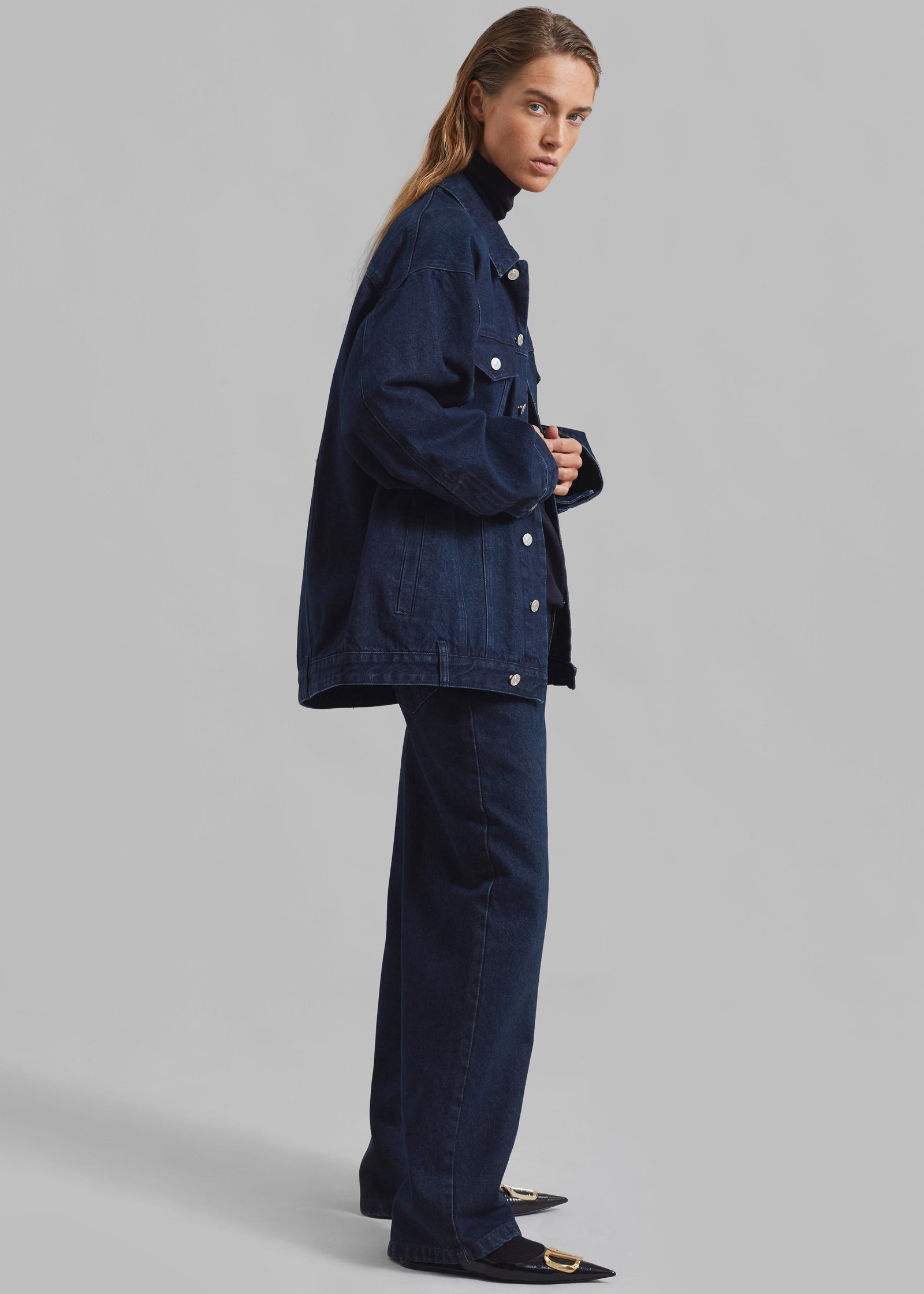 Denim Pants - Dark Wash - Image 8