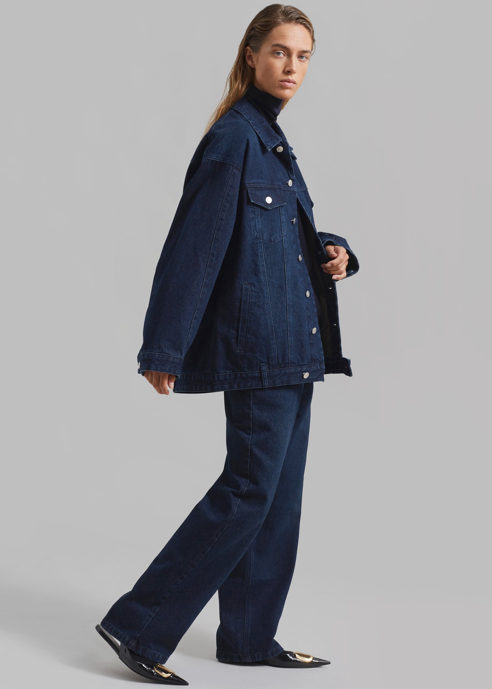 Denim Pants - Dark Wash - Image 4