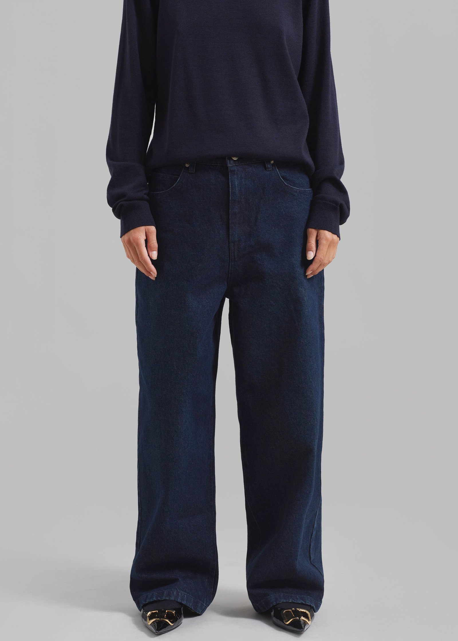 Denim Pants - Dark Wash - Image 2