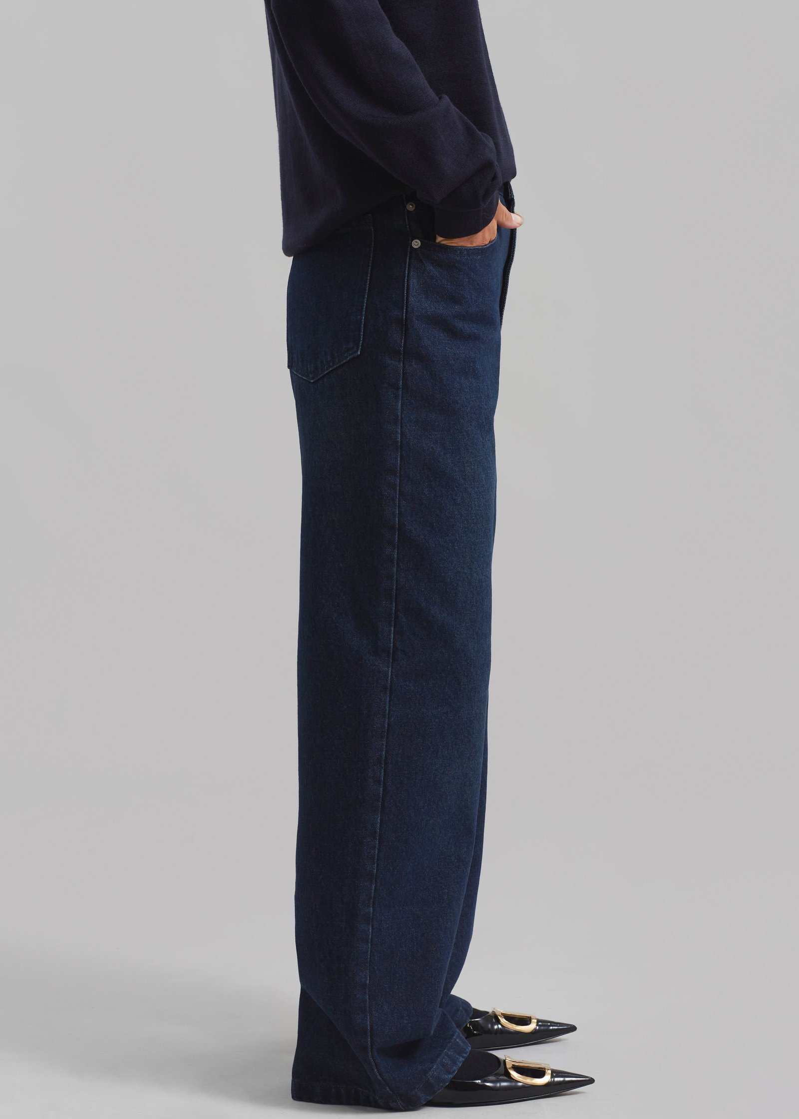 Denim Pants - Dark Wash - Image 6