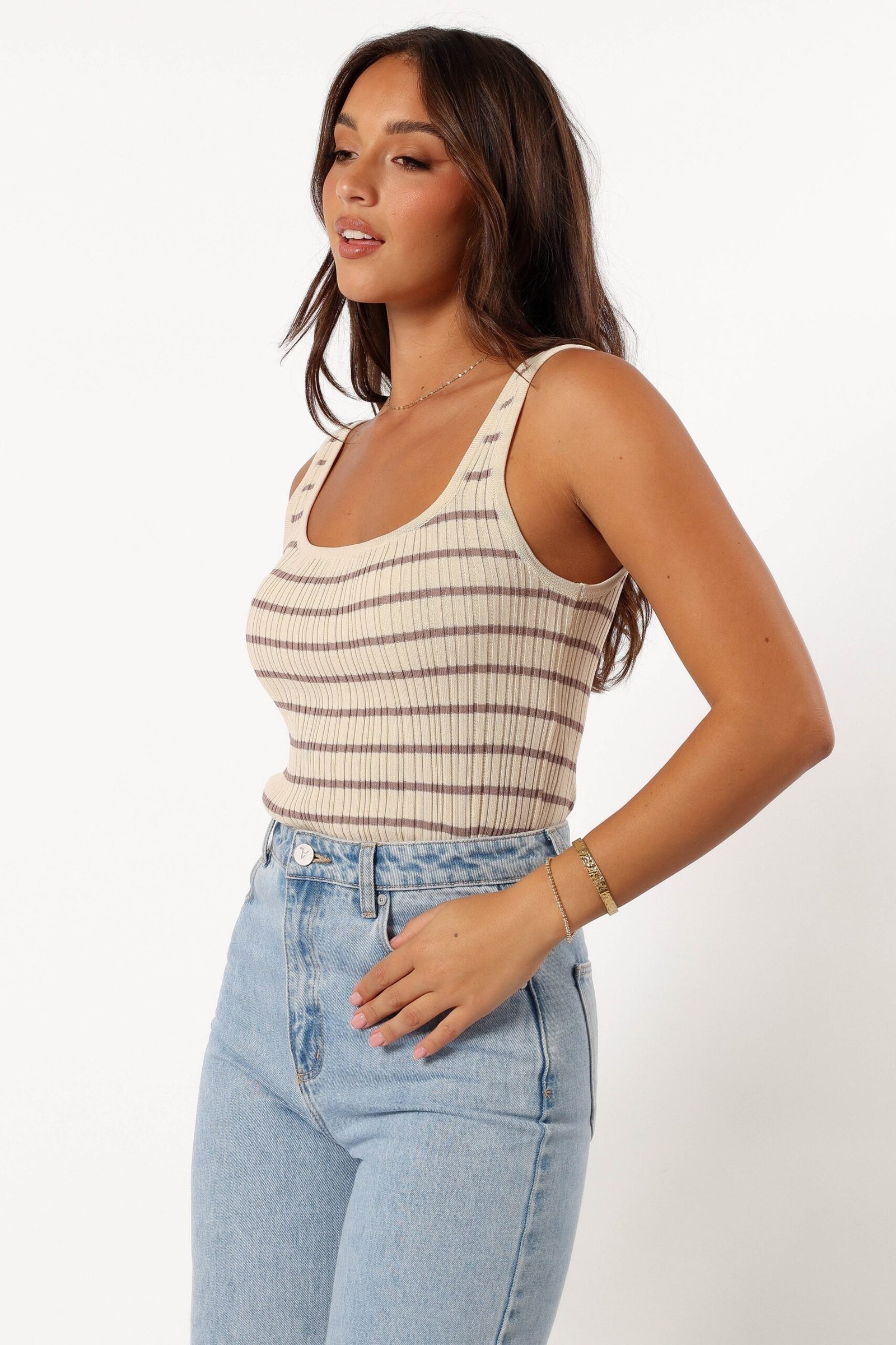 Knit Top - Cream Mocha - Image 5